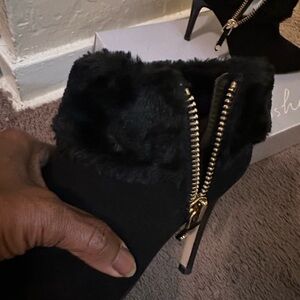 Marc Fisher Black Heeled Boots